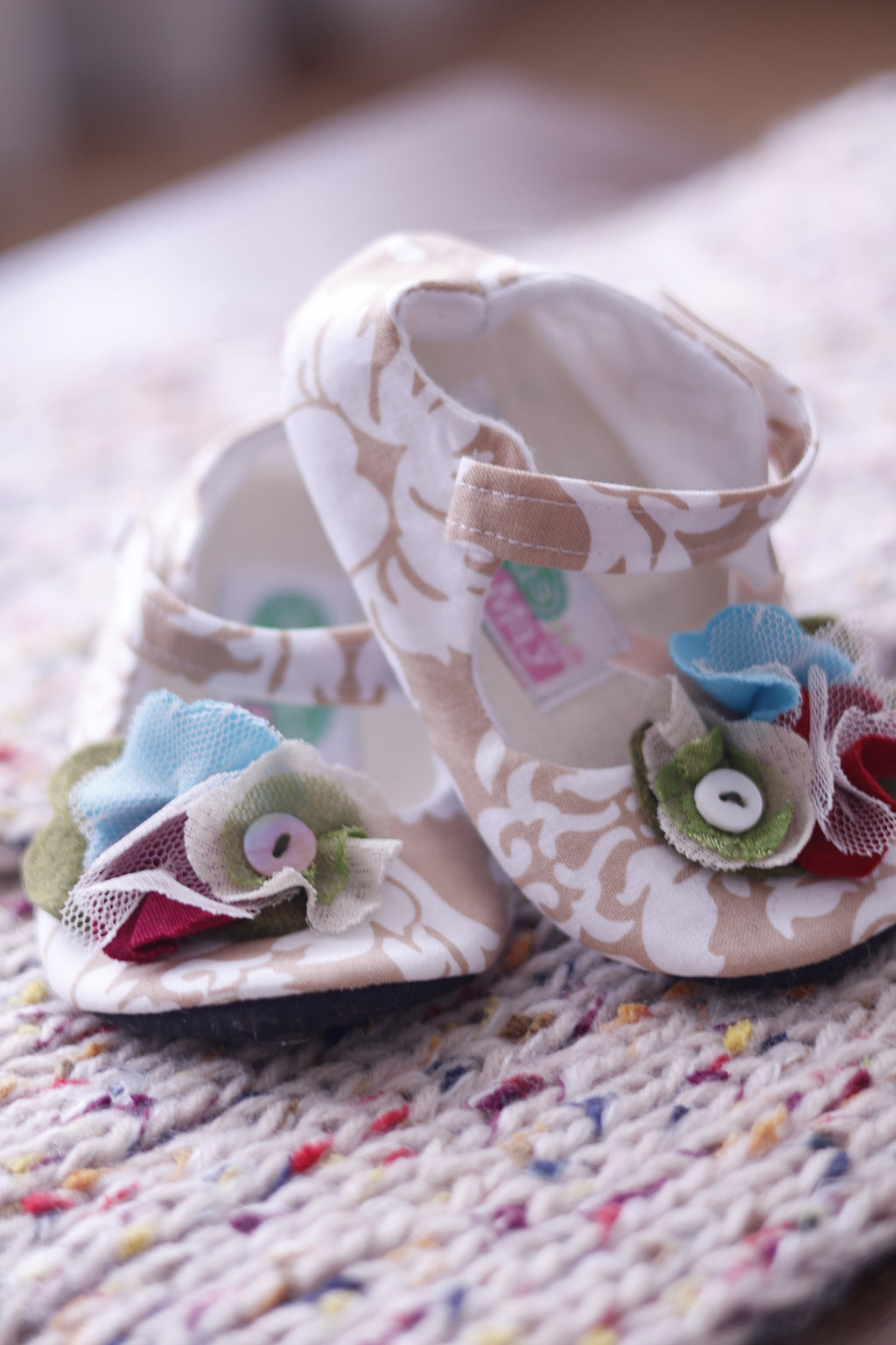 IVORY rosette Mary Jane