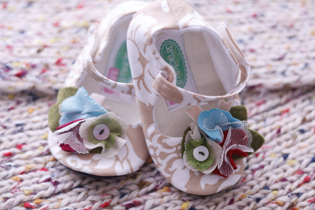 IVORY rosette Mary Jane