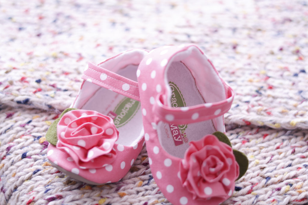 Polka Dots pink Mary Jane shoes