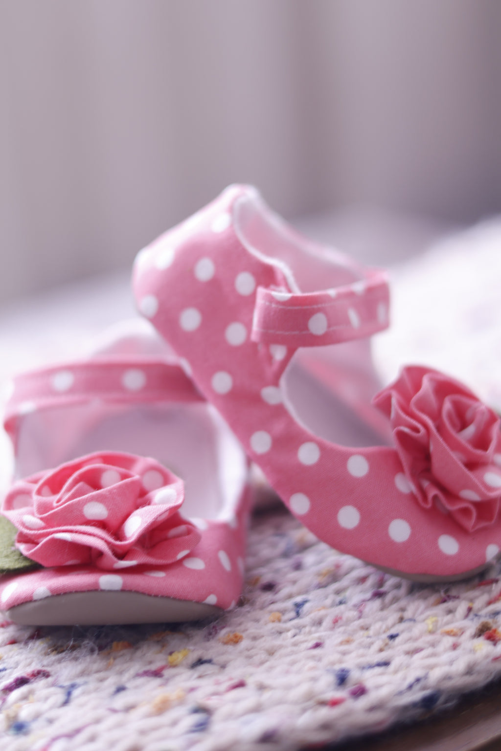 Polka Dots pink Mary Jane shoes