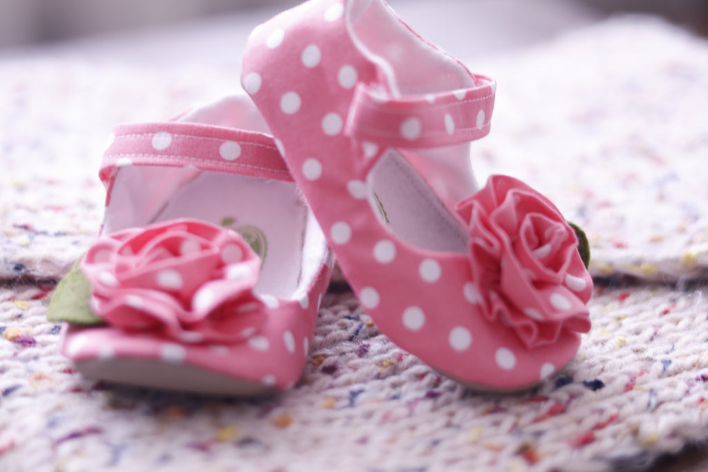 Polka Dots pink Mary Jane shoes