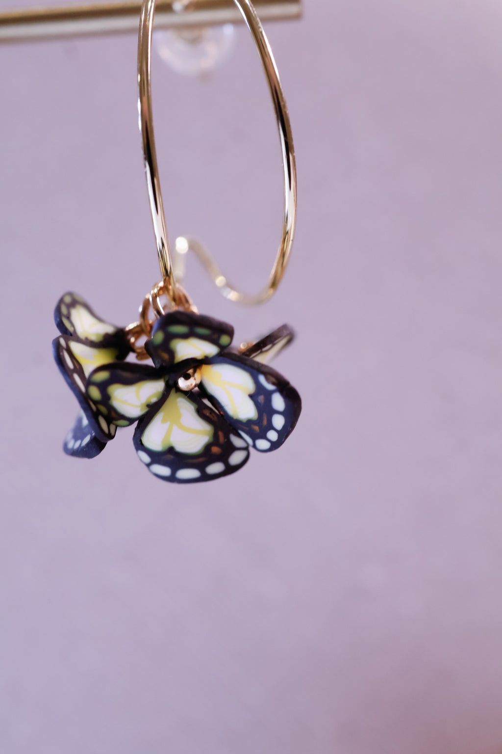 🦋 double circle hooks - Multi colour