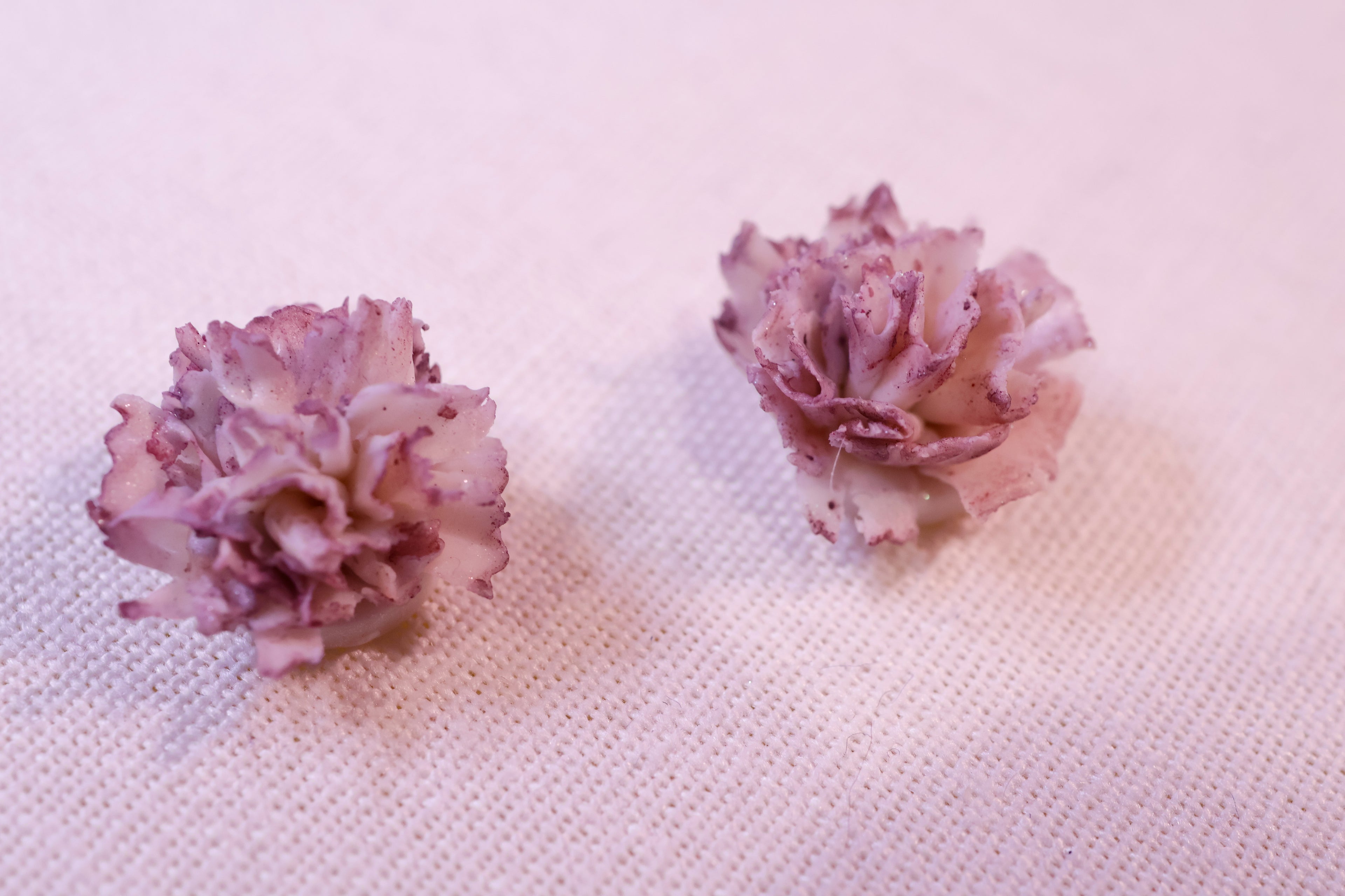 Purple Carnation stud