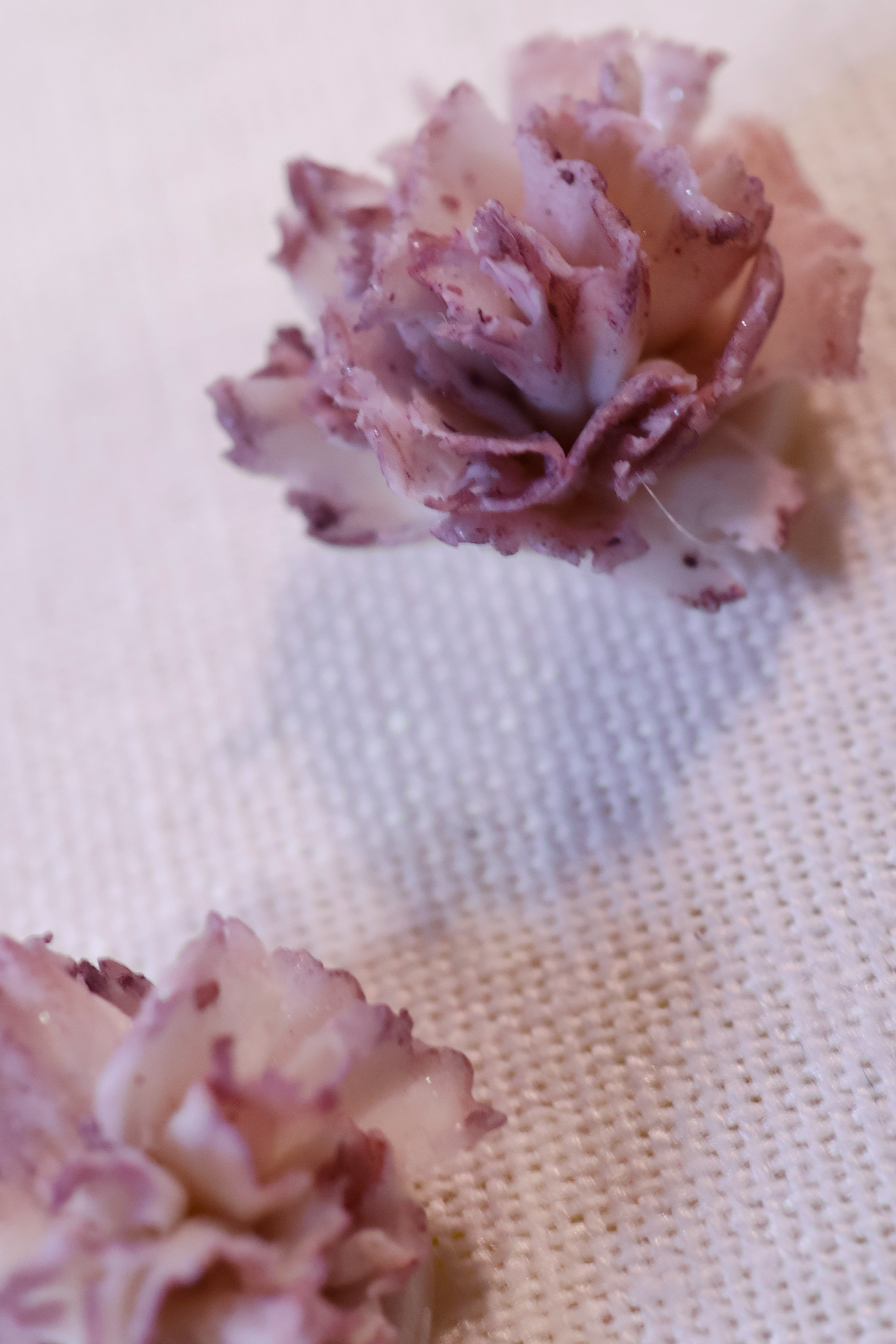 Purple Carnation stud