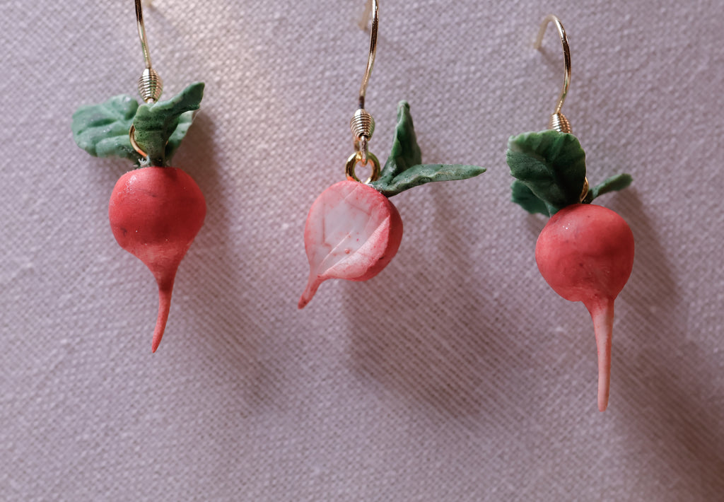 Cute Red Reddish (Mixed and matched 3 earrings)