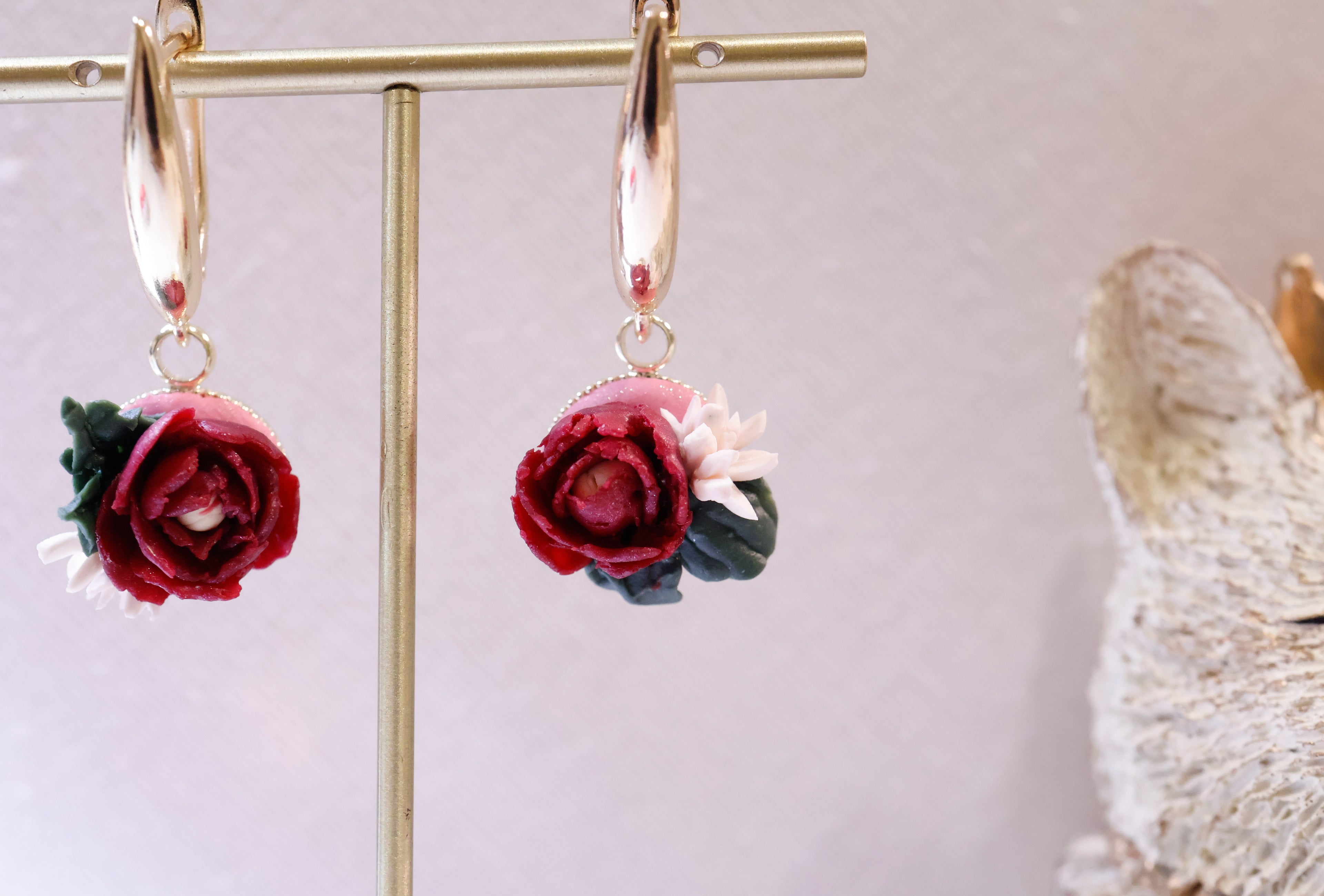 Peony (with metal base)