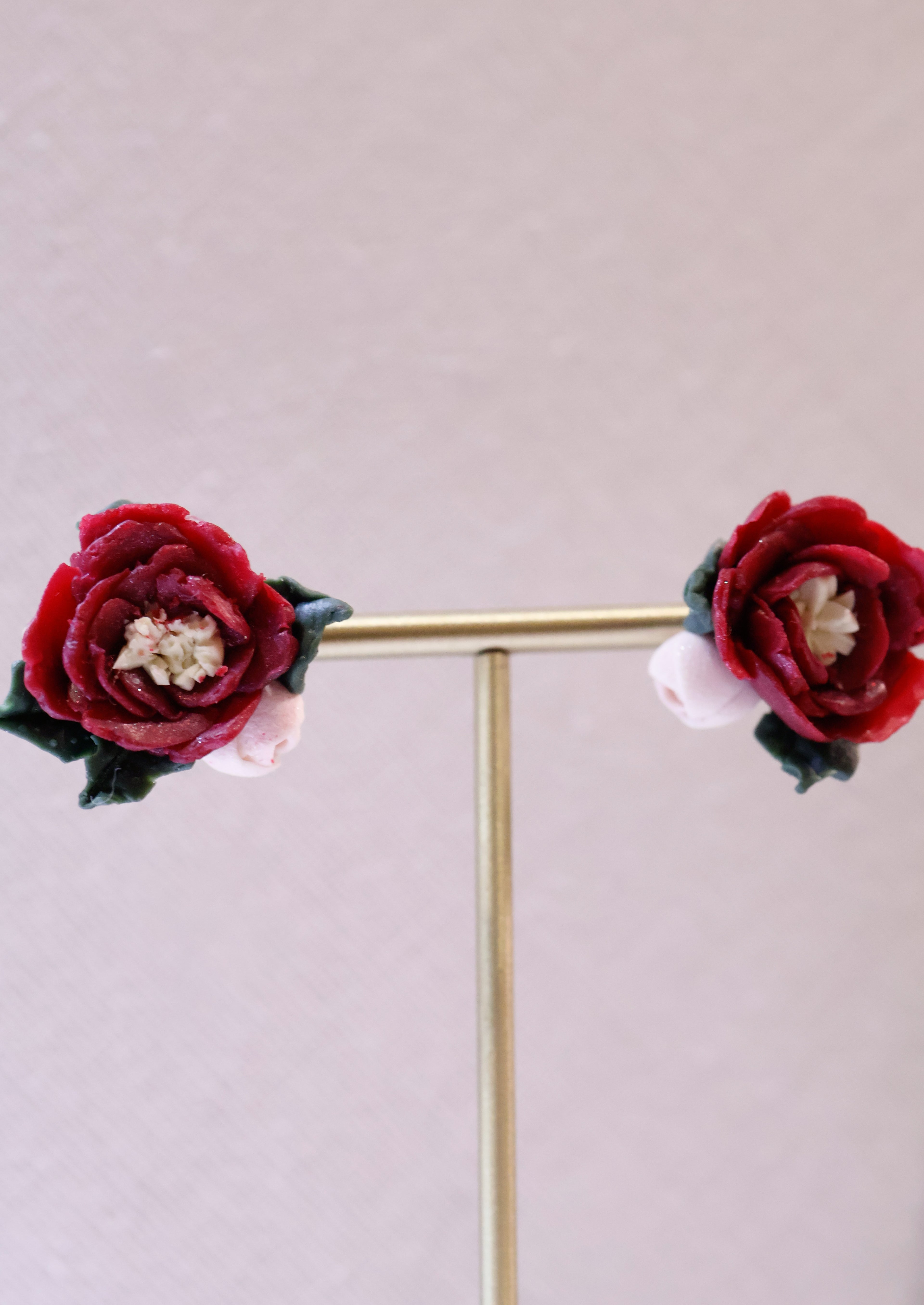 Peony studs (2 designs)