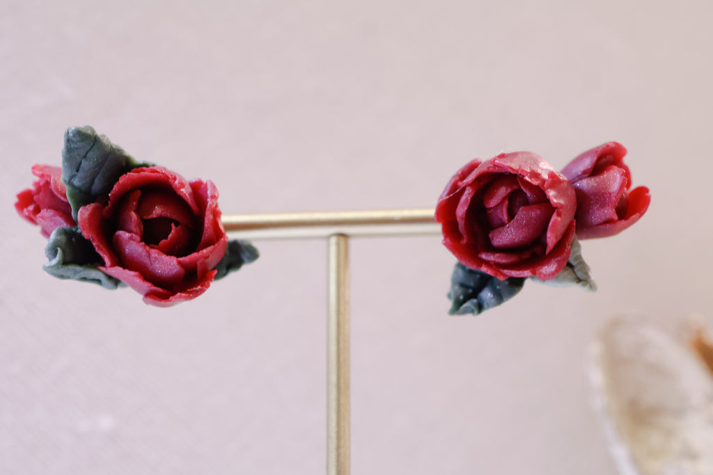 Peony studs (2 designs)