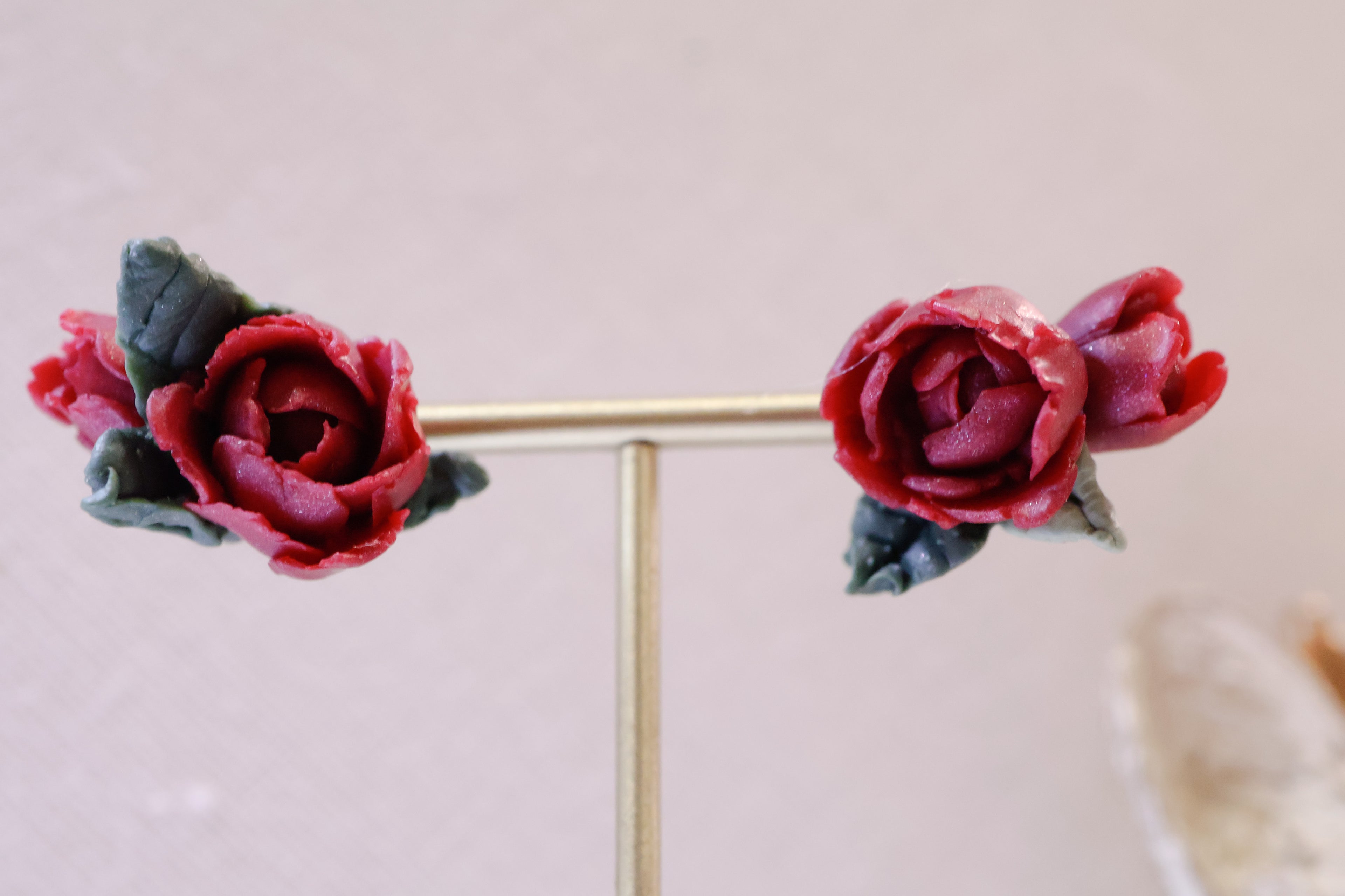 Peony studs (2 designs)