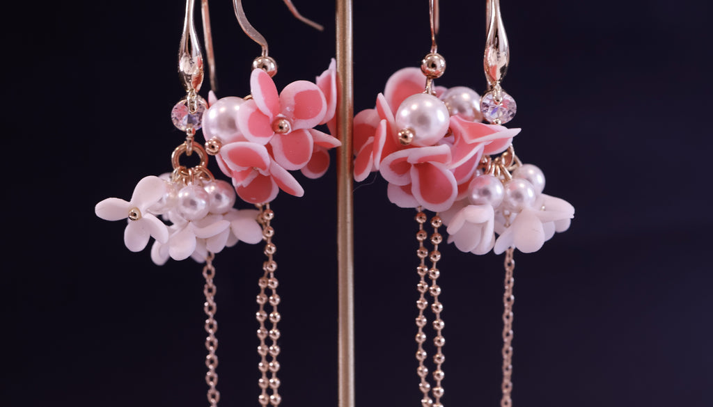 Hayes's peach floral drops