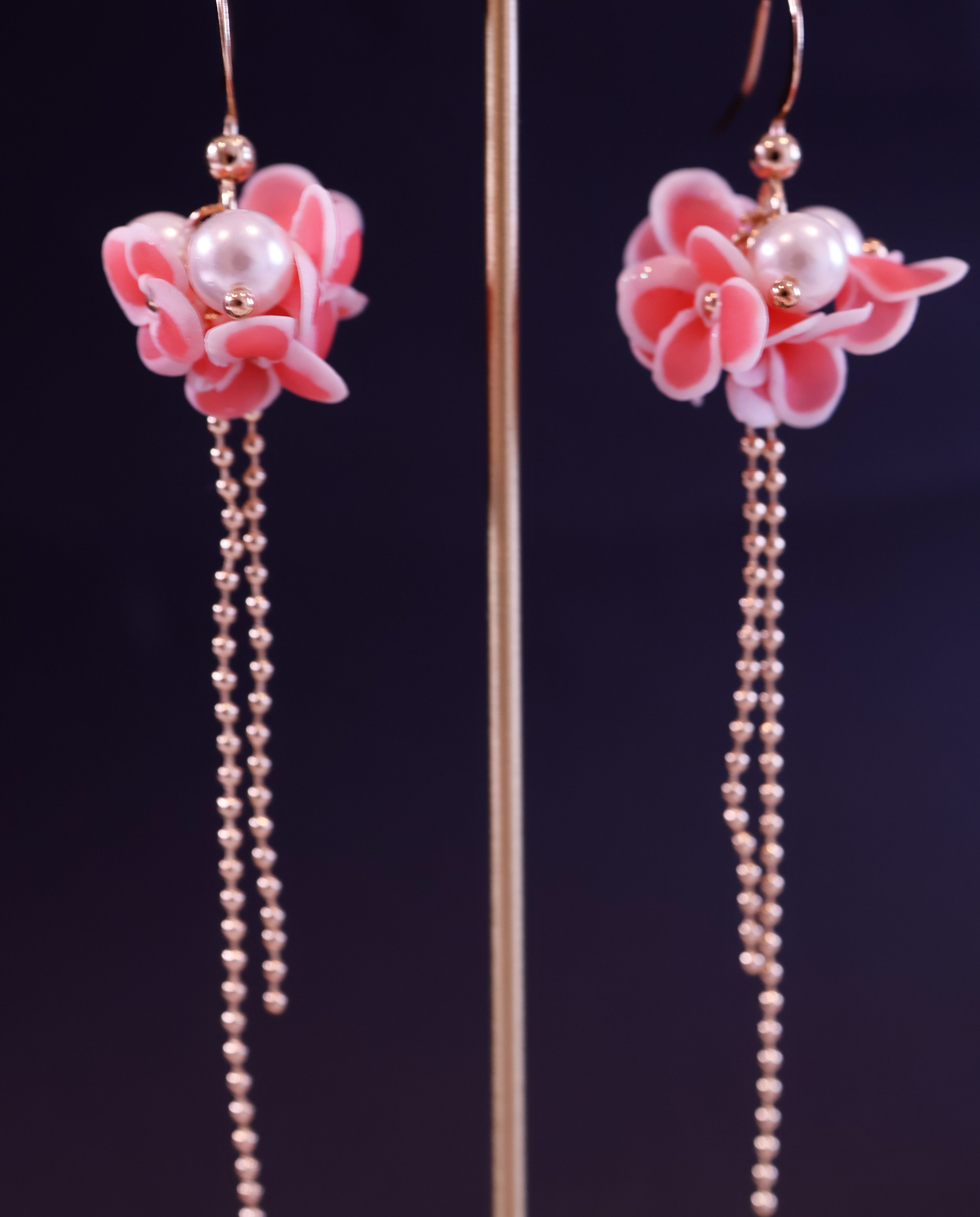 Hayes's peach floral drops