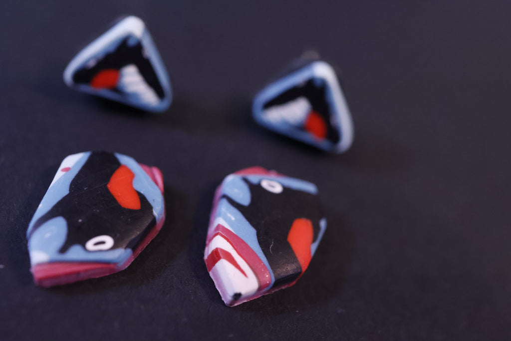 Red Riding Hood Series Studs [2 pairs]