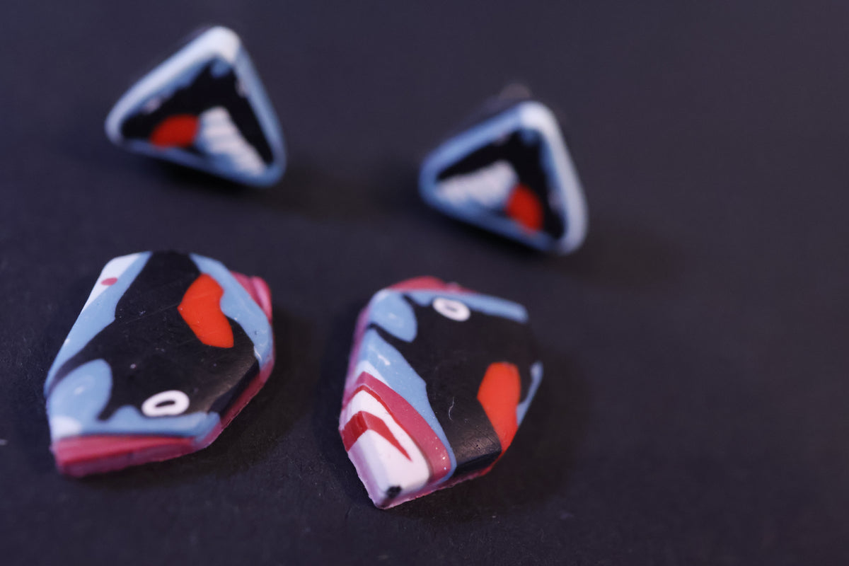 Red Riding Hood Series Studs [2 pairs]